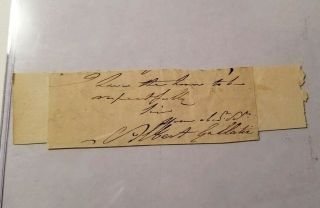 James Monroe Signed JSA Cut Autograph Auto US President Albert Gallatin 5