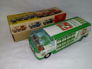 RARE 1960 Taiyo 7 UP Delivery Truck with BOX VERY 10