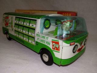 RARE 1960 Taiyo 7 UP Delivery Truck with BOX VERY 7