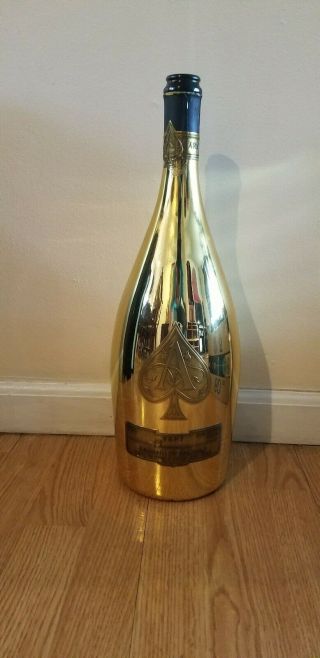 Ace Of Spades Brut (armand De Brignac) 3l Gold Empty Champagne Bottle