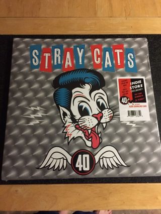 Stray Cats " 40 " - Indie Exclusive Colored Splatter Vinyl Lp -
