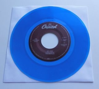 The Beatles - Hey Jude Usa 1988 Capitol Blue Vinyl Jukebox 7 "