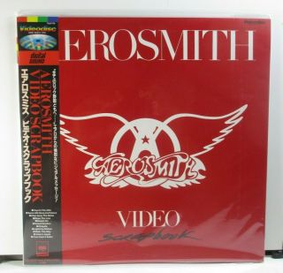 Aerosmith Video Scrapbook Japan Laserdisc W Obi Shrink Laser Ld