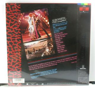 Aerosmith Video Scrapbook Japan Laserdisc w OBI Shrink Laser LD 2
