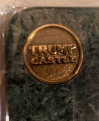 Vintage Trump Castle Hotel,  Casino Granite Coasters Set of 4 NIB 4
