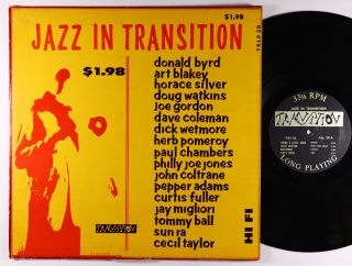 V/a (ft.  Sun Ra) - Jazz In Transition Lp - Transition - Trlp 30 Mono Vg,