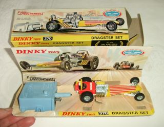 Vintage Dinky Toys Dragster Set 370
