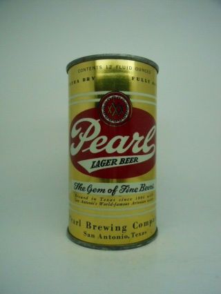 Tough - Gold - Pearl Lager Flat Top Beer Can - Pearl Brewing Co - San Antonio Texas