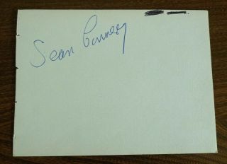 James Bond 007 All Six Signed Autograph Sean Connery,  Roger Moore,  Daniel Craig
