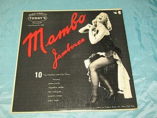 Rare 1958 Sexy Latin Jazz 10 " Lp: Perez Prado - Tito Rodiguez - Mambo Jamboree
