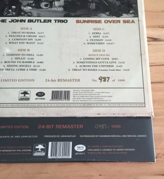 Vinyl - John Butler Trio - Sunrise Over Sea & Grand National - 987/1000 - Pairs