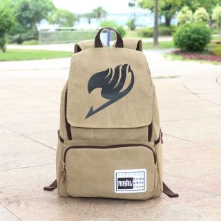 Anime Fairy Tail Guild Logo Canvas Backpack Sport School Bag Boy Girls Fashion