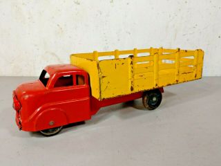 Vintage Louis Marx And Company Dodge Farm Stake Truck Tin & Steel 1950s