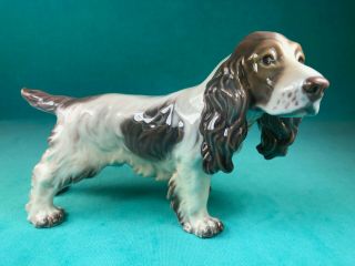 Dahl Jensen Denmark Porcelain Figurine Of An English Cocker Spaniel Dog 1145