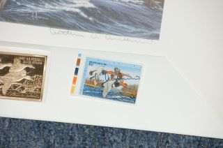 Bundle of 4 Gold Medallion Federal Duck Stamp Prints 1987/1988 - 1990/1991 6