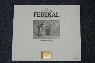 Bundle of 4 Gold Medallion Federal Duck Stamp Prints 1987/1988 - 1990/1991 8