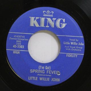 Hear Northern Soul R&b 45 Little Willie John - Spring Fever / Flamingo On King