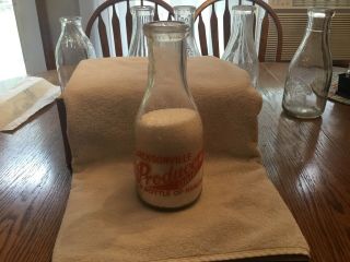 VERY RARE WW2 WWII V For Victory Milk Bottle. 5