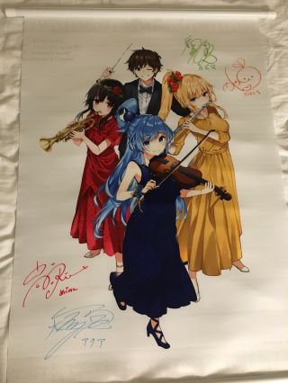 Anime Expo 2019 Ax Konosuba Legend Of Crimson Signed Wall Scroll