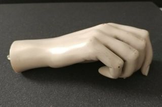 Vintage Large Female Mannequin Hand Retro 7 " Long Display Store Jewelry
