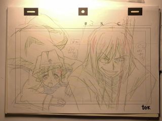 High School Dxd Production Art 48 Pgs Anime Genga Douga Sketch Not Cel Animation