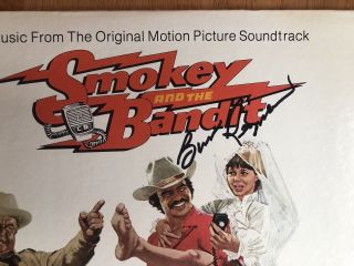 Burt Reynolds Signed Smokey And The Bandit Lp Album Vinyl Obtained In - Person