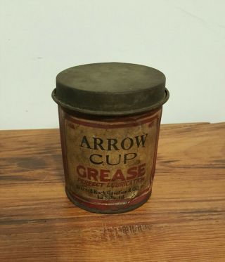 Vintage Rare Arrow Grease Cup Starved Rock Gasoline And Oil Co.  Lasalle Illinois
