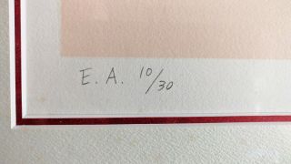 Yoshitaka Amano Final Fantasy VII 7 Lithograph - Tifa - Numbered EA10/30 4