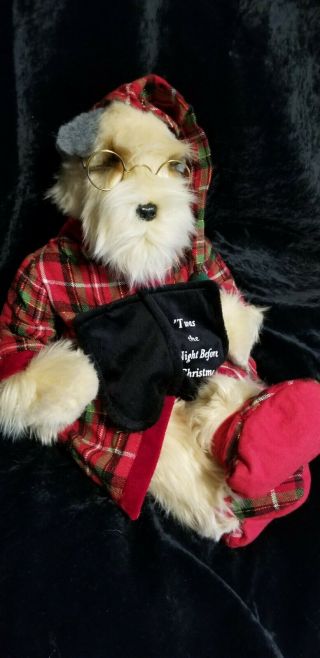 Soft Coated Wheaten Terrier Stuffy By Dana Reads Twas The Night Before Christmas