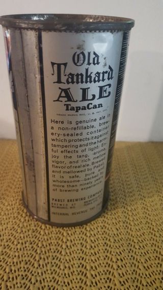 Pabst old tankard ale oi flat top Beer can 4