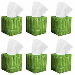 Caboo Tree Bamboo Facial Tissue Paper,  Eco Friendly Hypoallergenic Tissue B