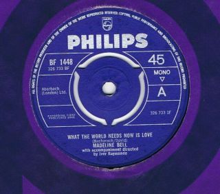 Northern - Madeline Bell - What The World Needs Now Is Love/i Cant Wait - Uk Philips