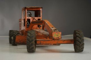 Vintage Pressed Steel Toy LINCOLN No.  5401 Road Grader Construction 18 