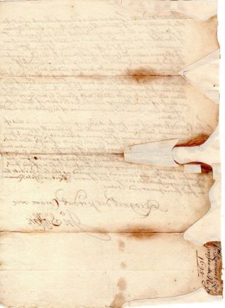 1695,  Taunton,  Mass. ,  Judge John Saffin signed bond,  breaking up a house 2