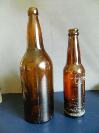 1800 ' s Beer Bottle Eagle Bottling Co.  Toledo Ohio Large Quart Size (No.  1) 3