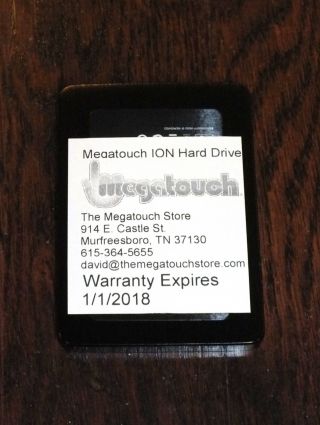 Megatouch Ion 2014 Sata Ssd Hard Drive - No Moving Parts Aurora / Rx