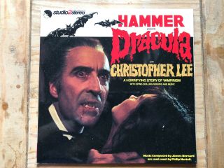 Dracula,  Hammer Soundtrack,  Vinyl,  Signed By Composer James Bernard,  Nm,  1974