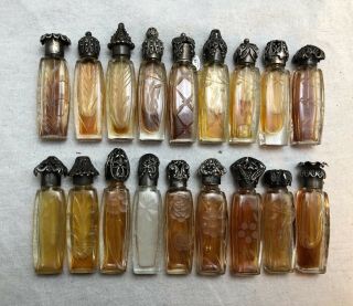 18 La Castillere Miniature Perfumes Bottles 1920’s To 1960’s