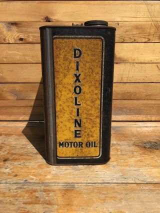 RARE Vintage Dixoline Economy Motor Oil Can 2 Gal.  Dixie Distributors Inc. 9