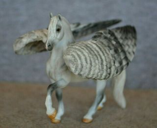 Custom Dapple Grey Pegasus Stablemate Breyer Model Horse By Tamarrioncov Ooak Cm