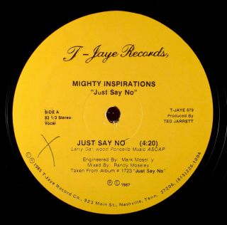 Mighty Inspirations - My Friend 12 " Rare Funk Modern T - Jaye Promo Ex Hear