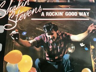 Shakin’ Stevens LP VERY RARE DEMO CBS DIRECT CANADA “Rockin Good Way” 4