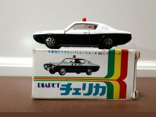 Yonezawa Toys Diapet Cherica - No.  C - 1 - Crown Police Car " Made In Japan "
