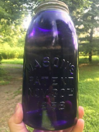 Purple 1/2 Gallon Mason 