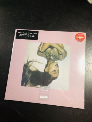 Ariana Grande Thank U Next Lp Rare Target Exclusive Clear Vinyl