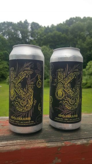 Tree House Brewing King Jjjuliusss 2 " Empty " Cans Rare Collectable Item