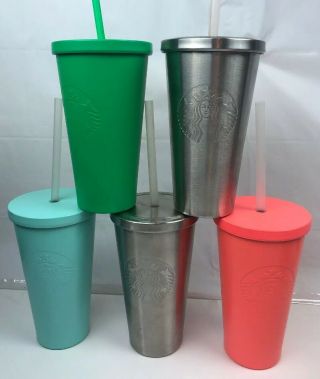STARBUCKS Matte Stainless Steel Tumbler Cold Cup 16 fl oz Various Color 2 Choos 2