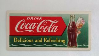 Set of 4 Vintage Coca - Cola Ink Blotters 1951,  1953,  1956,  1957 5