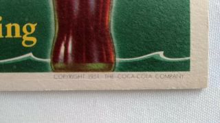 Set of 4 Vintage Coca - Cola Ink Blotters 1951,  1953,  1956,  1957 6