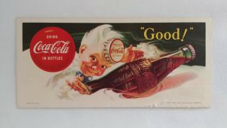 Set of 4 Vintage Coca - Cola Ink Blotters 1951,  1953,  1956,  1957 7